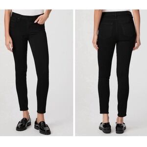 PAIGE Hoxton Ankle Skinny Jeans Black Shadow High Rise Soft Stretch Womens Sz 28
